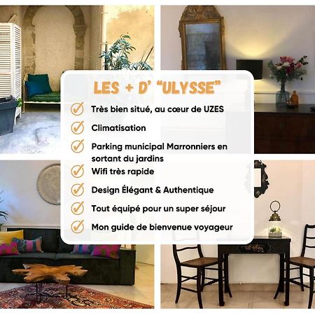 Ulysse, Appartement Spacieux Au Centre Historique D'Uzes En Rez-De-Chaussee Avec Exterieur, Proche Parking Des Marroniers Dış mekan fotoğraf