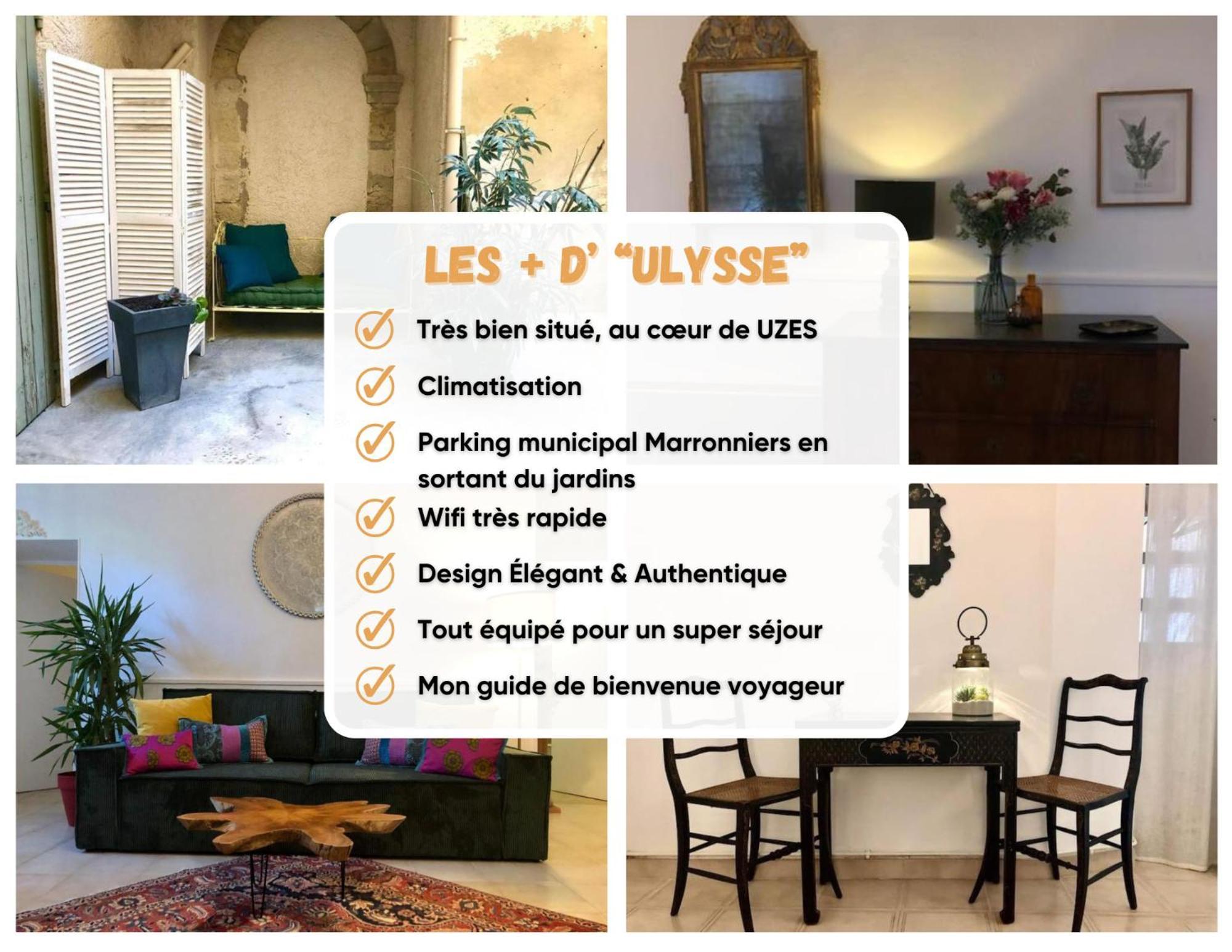 Ulysse, Appartement Spacieux Au Centre Historique D'Uzes En Rez-De-Chaussee Avec Exterieur, Proche Parking Des Marroniers Dış mekan fotoğraf